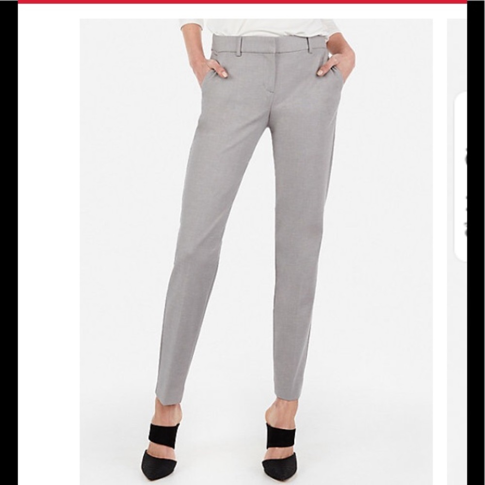 Express Columnist Light Grey Size 6 Short